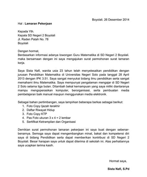 Contoh Surat Lamaran Dosen Yang Baik Dan Benar Contoh Surat