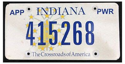 Indiana Early 2000 S PERMANENT APPORTIONED TRUCK License Plate 415268