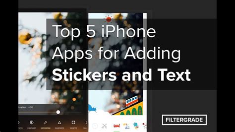 Top Iphone Apps For Adding Stickers And Text To Photos Youtube