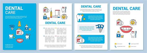 Dentistry Brochure Template Layout Line Template Print Vector Line Template Print Png And