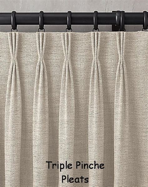 Everest Custom Cotton Curtains Pinch Pleated Drapes French Pleated