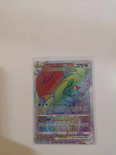 Hisuian Goodra Vstar Pokemon Lost Origins Rainbow Rare Nm