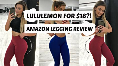 Lululemon Dupes Knockoffs 18 Yay Or Nay Affordable Amazon Legging Try On Haul Youtube