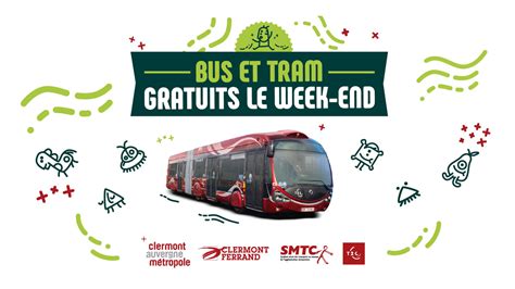 Gratuité des transports publics le weekend à ClermontFerrand