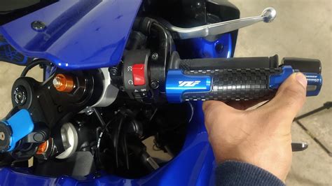 2022 Yamaha R7 Handle Bar Gripsends Replacement Install Youtube