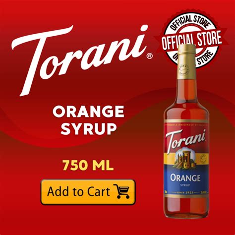 Torani Orange Syrup 750 Ml Lazada Ph