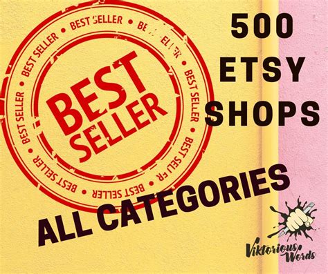 500 Top Etsy Shops In All Categories Best Etsy Shops Most Etsy