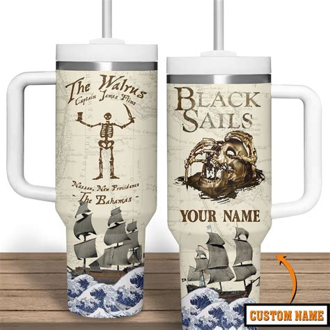 Black Sails Tv Series Custom Stanley Quencher Oz Stainless Steel