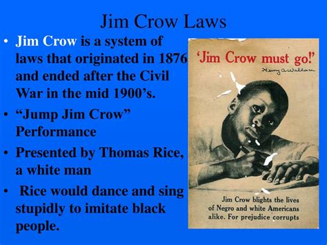 Ppt Jim Crow And Segregation Powerpoint Presentation Free Download Id6688674