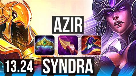 AZIR Vs SYNDRA MID 1100 Games 11 2 5 Legendary 1 0M Mastery