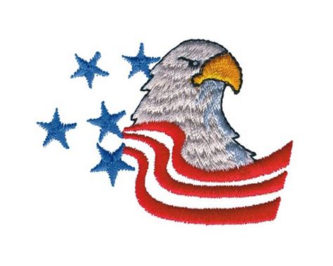 American Eagle Machine Embroidery Design Etsy