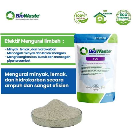 Promo Biowaste Pengurai Limbah Domestik Dan Industri Fog Fat Oil And