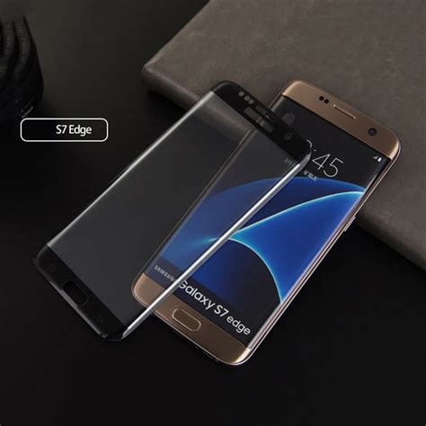 Jiesian Full Cover Protector Film For Samsung Galaxy S7 Edge Soft Edge Screen Protectors 3d Arc