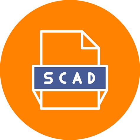 Scad File Format Icon 16979475 Vector Art at Vecteezy