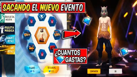 COMO SACAR LA SKIN INOSUKE EN EL EVENTO RULETA DE TOKENS FREE FIRE