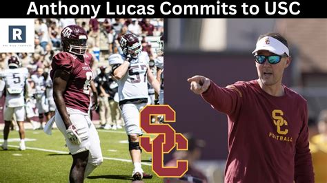 Anthony Lucas Commits To USC USC Transfer Portal Update YouTube