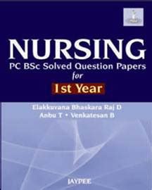 PUPUTUPU Nursing PB BSc Solved Question Papers For 1st Year