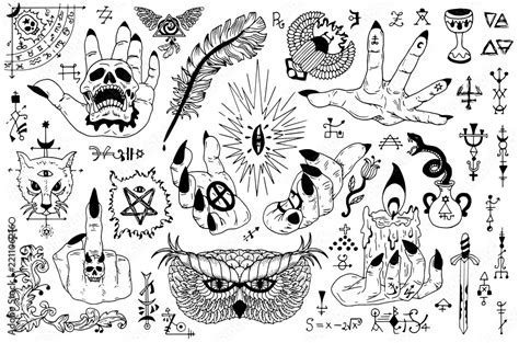 Occult Tattoo Flash