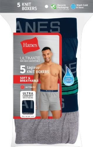 Hanes Ultimate Tagless Knit Boxers Pack L Fred Meyer