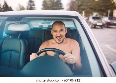 Naked Man Car Traffic Jam Foto Stock Shutterstock