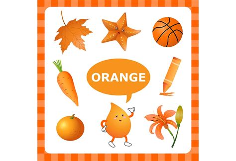 Teach Your Child About Things That Are Orange In Colour