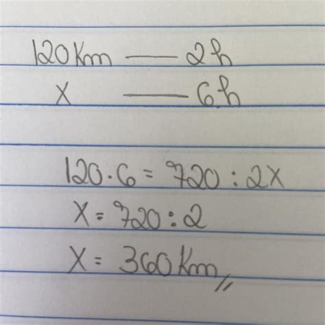 Um veículo a 120 km gasta 2 horas em determinado percurso qual seria