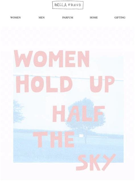 Bella Freud Women Hold Up Half The Sky Milled