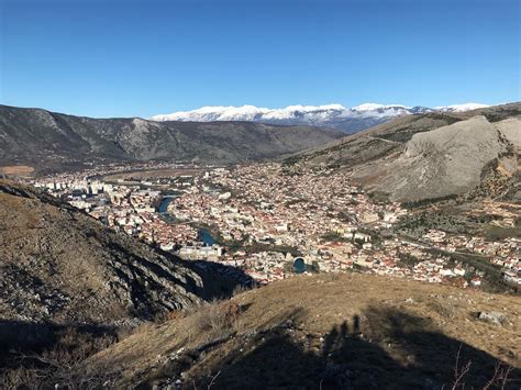 Mostar Surrounded With Mountains Rtravel