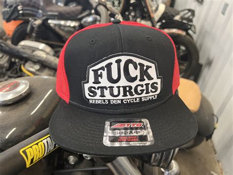 RD FUCK STURGIS HAT Rebels Den Cycle Supply