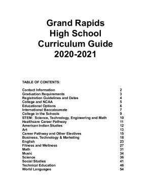 Fillable Online Mde Michigan Merit Curriculum Graduation Requirements