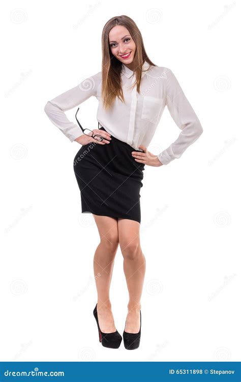 Retrato Integral De Una Mujer De Negocios Joven Foto De Archivo