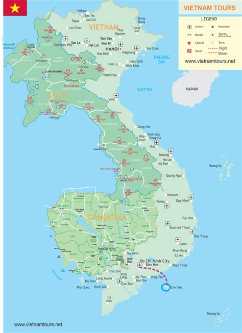 Con Dao Vietnam Map | Cities And Towns Map