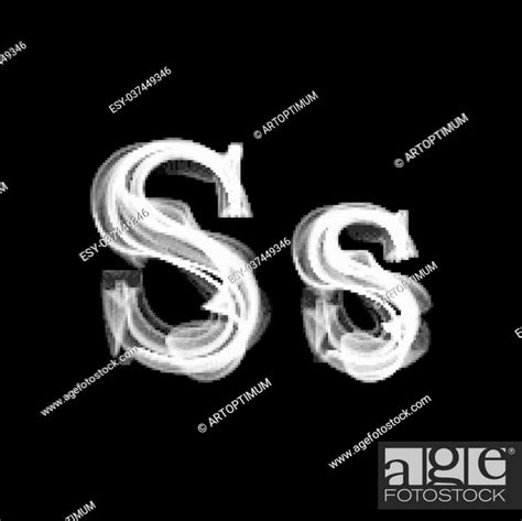 Smoke Font Letter S Vector Illustration Alphabet Stock Vector Vector And Low Budget Royalty