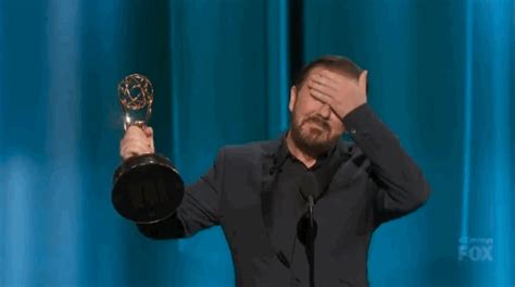 Ricky Gervais Win  By Fox Tv Find And Share On Giphy