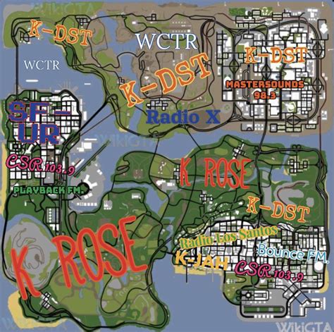 Map of San Andreas but it’s where I play my music. : r/GTA