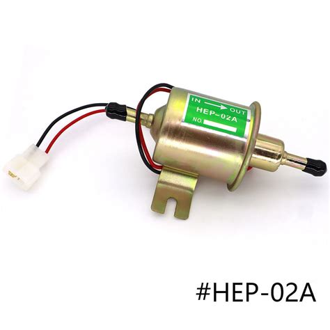 Lawn Mower Parts Fuel Pump 12v Fuel Pump Hep 02a Electric Gas Diesel Inline Low Pressure 4 7 Psi