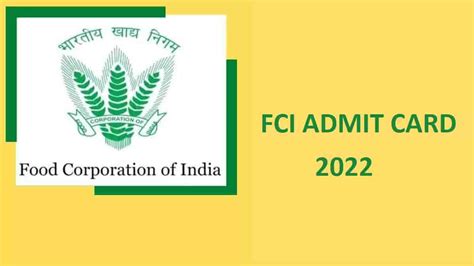 FCI Manager Admit Card 2022 Out Recruitmentfci In Check Zone Wise Link