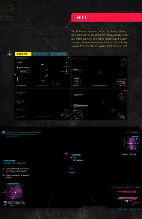 Cyberpunk 2077 UI Art And UI Art Concepts Behance