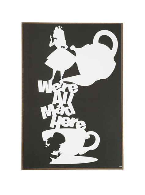 Wood Wall Art From Disneys Classic 1951 Animated Film Alice In Wonderland Featuring A Stark