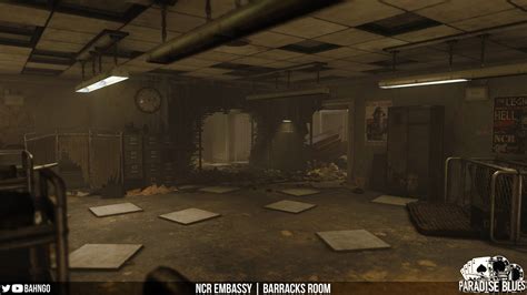 Artstation Ncr Embassy Barracks Room Paradise Blues Fallout Zombies