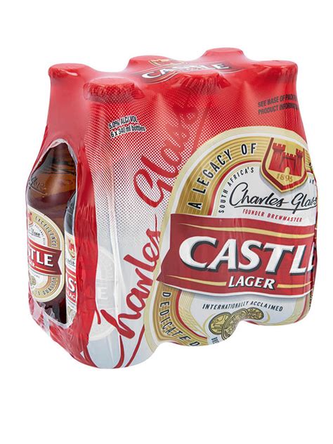 Castle Lager NRB 6pack 340ml Diamond Discount Liquors