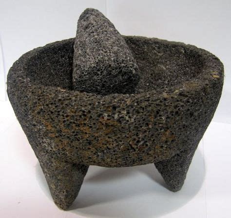 Molcajete De Piedra Volcanica Lava Stone Mortar Pestle Molcajete