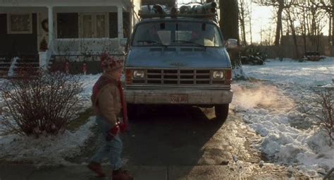 In this scene from Home Alone (1990), both Macaulay Culkin and the van were going backwards and ...