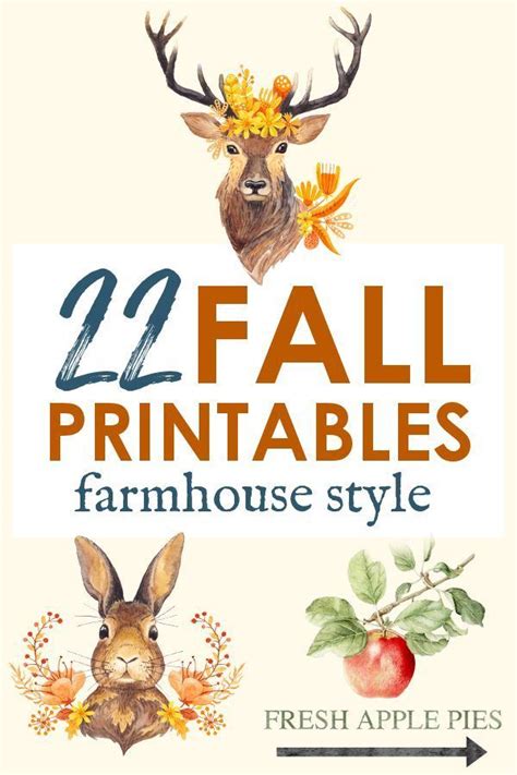 Free Fall Printables Farmhouse