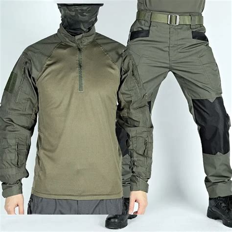 Tactical Frog Suit Men Airsoft Clothes Military Paintball 2 Pieces Sets