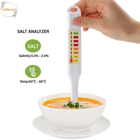 Lollipop Salinity Tester Pen Led Electronic Food Salinometer Salt