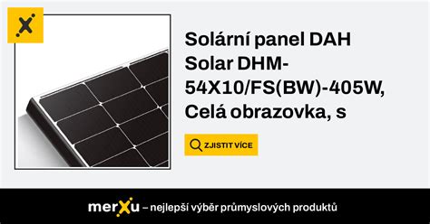 Dah Solar Solární panel DHM 54X10 FS BW 405W Celá obrazovka s černým