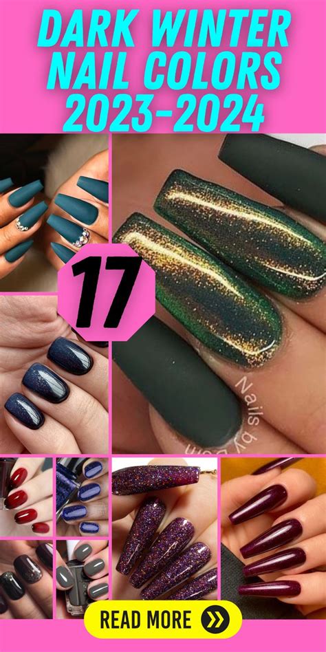 17 Stylish Dark Winter Nail Colors For 2023 2024