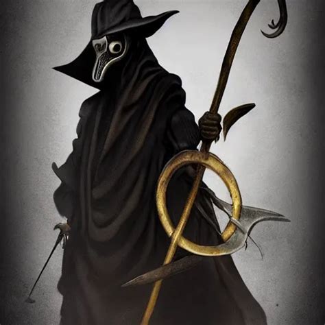 Plague Doctor Holding A Huge Scythe Plague Doctor Stable Diffusion