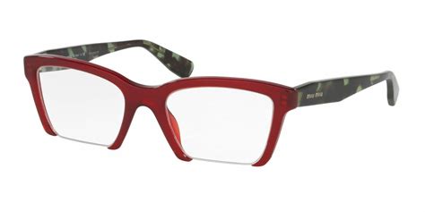 Miu Miu Mu 04nv Rasoir Eyeglasses 50 Off Lenses And Add Ons Get Prescription Lenses